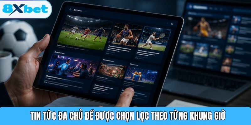 Tin tức đa chủ đề được chọn lọc theo từng khung giờ